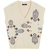 MAX MARA WEEKEND Donna Max Mara Weekend Gilet In Cordonetto Con Intarsio Donna
