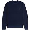 FRED PERRY Uomo Fred Perry Maglione Girocollo Waffle