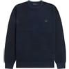 FRED PERRY Uomo Fred Perry Maglione Girocollo Piquet Jumper