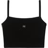CALVIN KLEIN Donna Calvin Klein Top Spalline Baby Rib Woven Label Donna