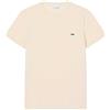 LACOSTE Uomo Lacoste T-shirt Logo In Cotone Pima Panna