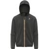 K-WAY Uomo K-way Felpa Full Zip Cappuccio Logo Prosper Poly Cotton