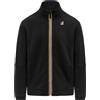 K-WAY Uomo K-way Felpa Full Zip Logo Pepin Poly Cotton