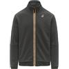 K-WAY Uomo K-way Felpa Full Zip Logo Pepin Poly Cotton