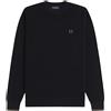 FRED PERRY Uomo Fred Perry Maglione Girocollo Waffle