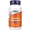 Now Foods Kurkuma und Bromelain 90 St