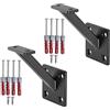 SOTECH Supporto per corrimano VECTOR a 45° (set da 2) in acciaio verniciato a polvere nero, supporto per corrimano quadrato 58 x 96 x 75 mm per ringhiere di scale
