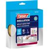 Tesa Moll P-Profile Seal - Gomma Sigillante per L'Isolamento degli Spazi tra Porte e Finestre - Bianco - 25 m x 9 mm x 5,5 mm