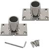 Zerniple - Supporto a Flangia per Barche, in Acciaio Inox 316
