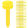 FRELEAN Tee da Golf Leggeri in plastica riducono l'attrito per la Pratica Professionale Giallo