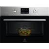 Electrolux Selezione Electrolux Forno microonde con grill da incasso KVMFE46GX finitura inox e vetro nero da 60 cm