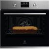 Electrolux Selezione Electrolux Forno pirolitico multifunzione KODFP46X finitura inox e vetro nero da 60 cm