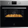 Electrolux Selezione Electrolux Forno pirolitico multifunzione KOHFP46BX finitura inox e vetro nero da 60 cm