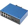 ‎DIGITUS DIGITUS Industrial 10 Port Fast Ethernet PoE Network Switch - 8X RJ45 + 2X Gigab
