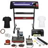 MONSTERSHOP Kit Plotter per Taglio Vinile LED Pressa a Caldo 5 in 1 Stampante Inclusa