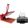 MONSTERSHOP Pressa a caldo PixMax 50x50cm con stampante Epson e kit sublimazione