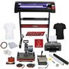 MONSTERSHOP Kit con Plotter per Taglio Vinile - LED - Pressa a Caldo 5 in 1 & Stampante