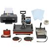 MONSTERSHOP Pressa a caldo PixMax 5 in 1 con stampante Epson e kit sublimazione