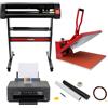 MONSTERSHOP Bundle creativo PixMax: pressa 50x50cm, plotter vinile 720mm, stampante Epson