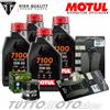 MOTUL HIFLO TAGLIANDO TRIUMPH SCRAMBLER 865 2007 2008 2009 OLIO 7100 15W50 FILTRO PASTIGLIE