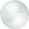 Plafoniera Kuna 30x30x11 cm bianco satinato