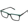 Crullé Kids Kind C3 | Occhiali per Bambini | Prova Online | Unisex | Plastica | Rettangolari | Nero, Verde | Adrialenti