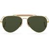Ray-Ban Occhiali da Sole RB3030 W3402 Outdoorsman I Oro/Verde G-15 Unisex 58/14/160