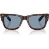 Ray-Ban Occhiali da Sole RB0840S 902/56 Mega Wayfarer Marrone/Blu Unisex 51/21/145