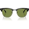 Ray-Ban Occhiali da Sole RB3016 601S4E Clubmaster Nero Opaco/Verde Unisex 51/21/145