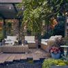 NATERIAL Salotto da giardino per 4 persone beige Ayamo NATERIAL con cuscini in poliestere
