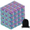 48Pcs Dadi Magici Contatori, Set Dadi Acrilici D6 per Token Vita, Blu & Viola