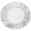 50 Pezzi Tovagliette Decorative 12 Pollici in Pizzo Argento per Tavola