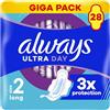 Always Ultra Day Assorbenti igienici Long (taglia 2) con ali 28 pezzi, super assorbenti e ultra sottili, per il periodo