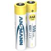 ANSMANN MaxE Solar Micro AAA Tipo 550mAh Batteria Ricaricabile ad Alta Capacità 2x Micro AAA HR03
