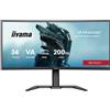 iiyama G-MASTER GCB3484WQSU-B2 Monitor da gaming curvo da 34 con una frequenza di aggiornamento di 200 Hz