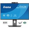 iiyama ProLite XB2497HSNH-B1 Monitor IPS da 24 con fotocamera Windows Hello da 5 MP integrata