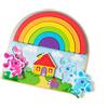 Melissa & Doug Blue's Clues & You, Puzzle Arcobaleno da Impilare, 9 Pezzi, Gioco Montessori, Gioco Legno, Multicolore, Gioco Educativo, Regalo Bambini e Bambine