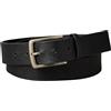 Calvin Klein Uomo Cintura Casual Pin Buckle 3,5 cm in Pelle, Nero (Black/Brushed Nickel), 90 cm
