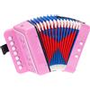 uxcell Fisarmonica Mini 10 Tasti per Giocattolo Musicale Regalo Rosa
