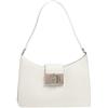 Furla Borsa a mano da donna in pelle bianca, 23 x 16 x 9 cm, con tracolla regolabile