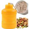 Buhygn Scatola Di Polvere Proteica Portatile, Scatola A Polvere A Prova Di Perdite Con Carabinatore, Contenitore Shaker Proteico A Prova Di Perdita, Compatto E Funzionale, Conservazione Sicura, 11 Cm, Per Al