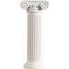 Yardwe Vaso creativo a colonna romana, resina, bianco, 10,5 x 24,5 cm, disposizione floreale decorativa, decorazione per la casa