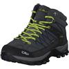 CMP Rigel Mid Trekking Shoes Wp, Scarpe da trekking Uomo, Grey-B.Blue, 41 EU