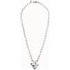 Uno de 50 Collana lunga con sfere placcate argento e dettaglio di cuore -