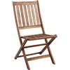 Cosma Sedia pieghevole senza braccioli in legno massiccio 46x57x91h cm mod. Diana