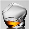 CARMOTTER per vetro di cristallo Whisky, 235 ml fondo rotondo bicchieri rum bicchieri whisky bicchieri senza stelo Wobble bicchieri per club, bar, KTV e regali da uomo