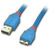 Lindy Cavo USB 3.0 LINDY, modello 'Pro', connettori Tipo A/Micro-B, colore blu, lunghezza 2 metri, codice prodotto 31892
