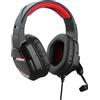Trust GXT 448 Nixxo Auricolare Cablato A Padiglione Giocare USB tipo A Nero, Rosso