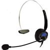 BASETech KJ-97 cuffie cablate con gancio per ufficio/call center nero (BT-923686)