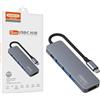 Somostel ADATTATORE HOST USB SOMOSTEL SMS-BZ08, alimentazione 60W, 1 porta USB-C, 2 porte USB 2.0, 1 porta USB 3.0, 1 porta HDMI, hub DEX